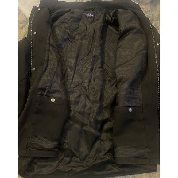 Ralph Lauren Purple Label Men’s Utility Cargo Jacket Black XXL 4 Pocket Buckle - Picture 4 of 4